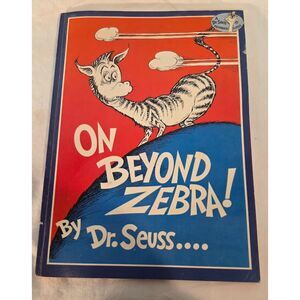 Dr. Seuss On Beyond Zebra! Vintage 1991 Softcover Book